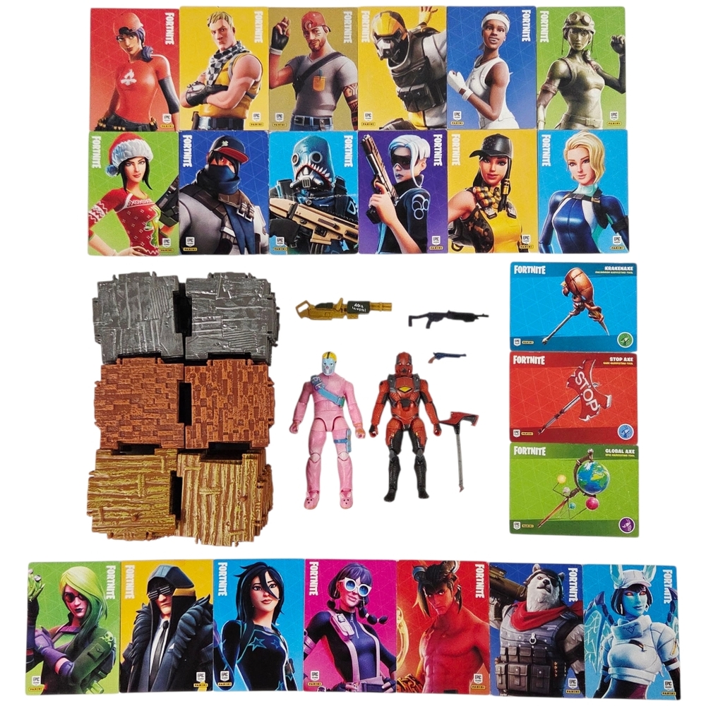 Fortnite Turbo Builder Set with Rabbit Raider & Vertex - Epic Games READ**